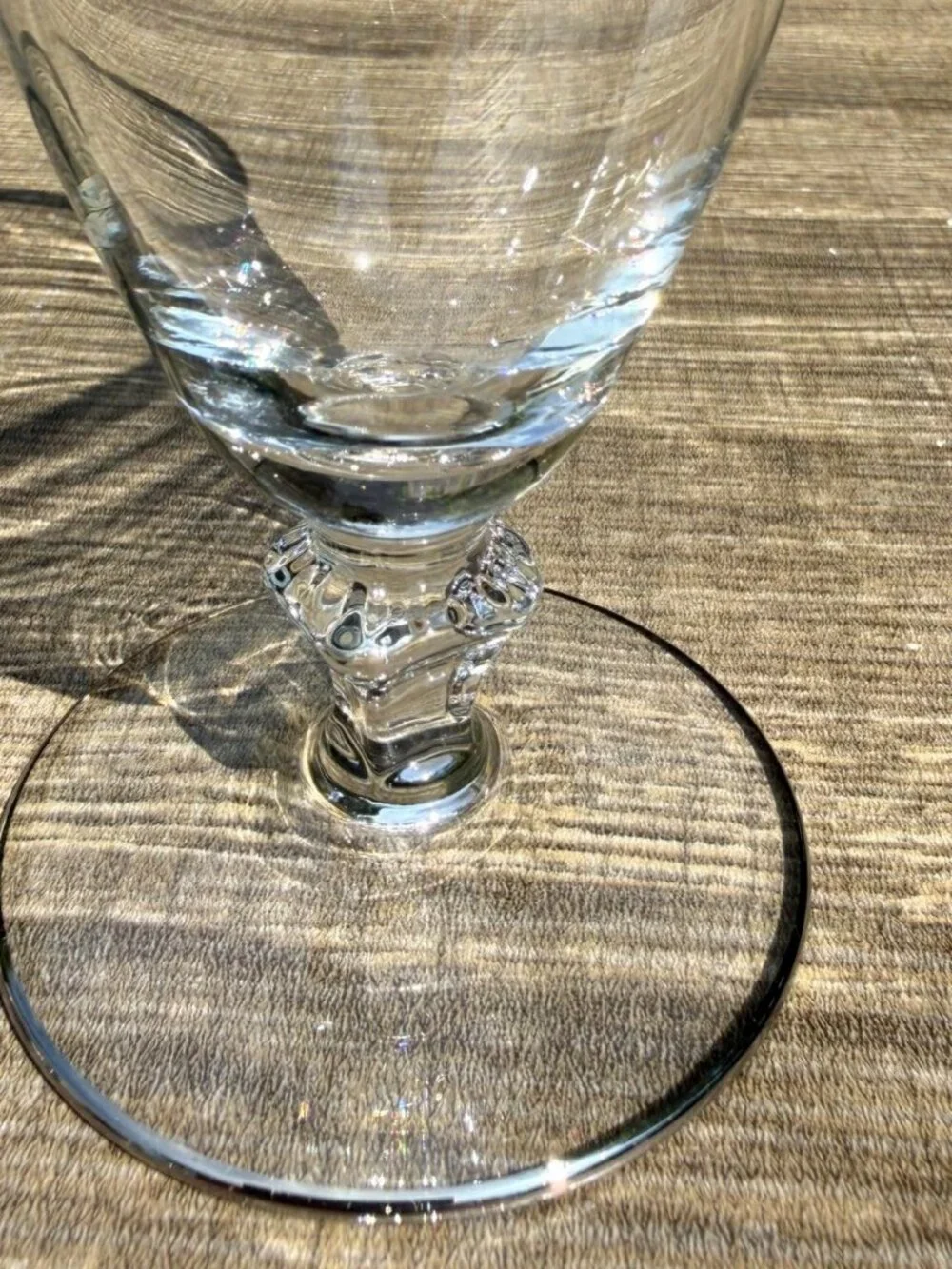 MCM Thick Platinum Rim Vintage 6 5/8